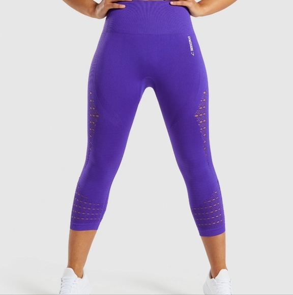 Gymshark Energy PURPLE Leggings Size m - Picture 1 of 10